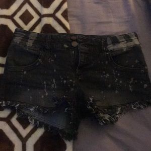 Black Faded Shorts